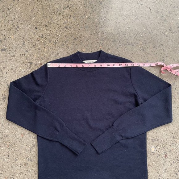 Studio Nicholson Navy Relaxed Sweater - Picture 5 of 8